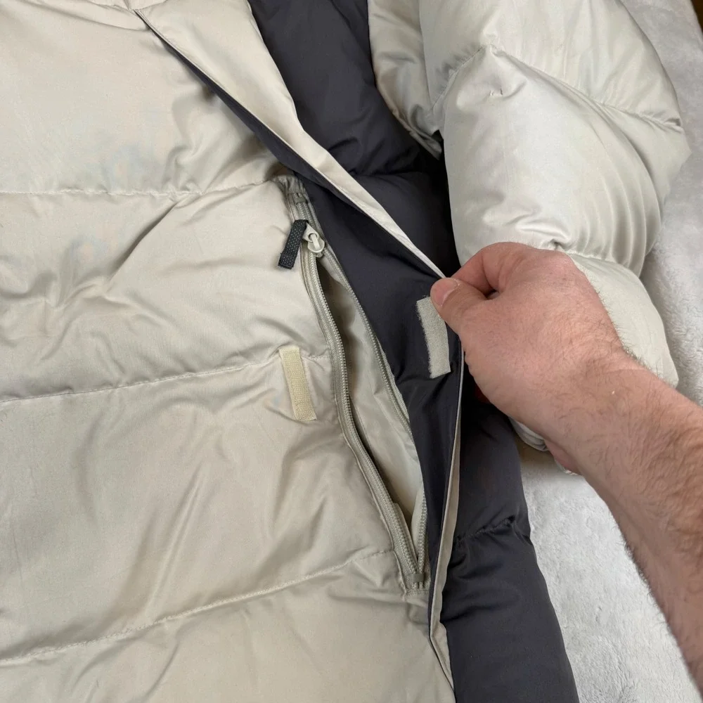 Columbia Mens XXL Down Puffer Jacket Gray Charcoal Parka SM5085 Winter Coat - Picture 4 of 8